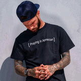 [ Praying in Armenian ] closed caption Tee
