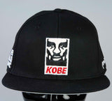 KobeY Black Snapback hat (Red/White)